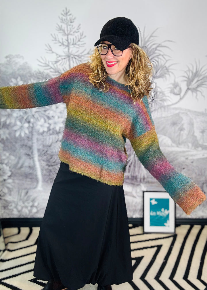 Natasha Ombré Horizon Bouclé Knit Jumper