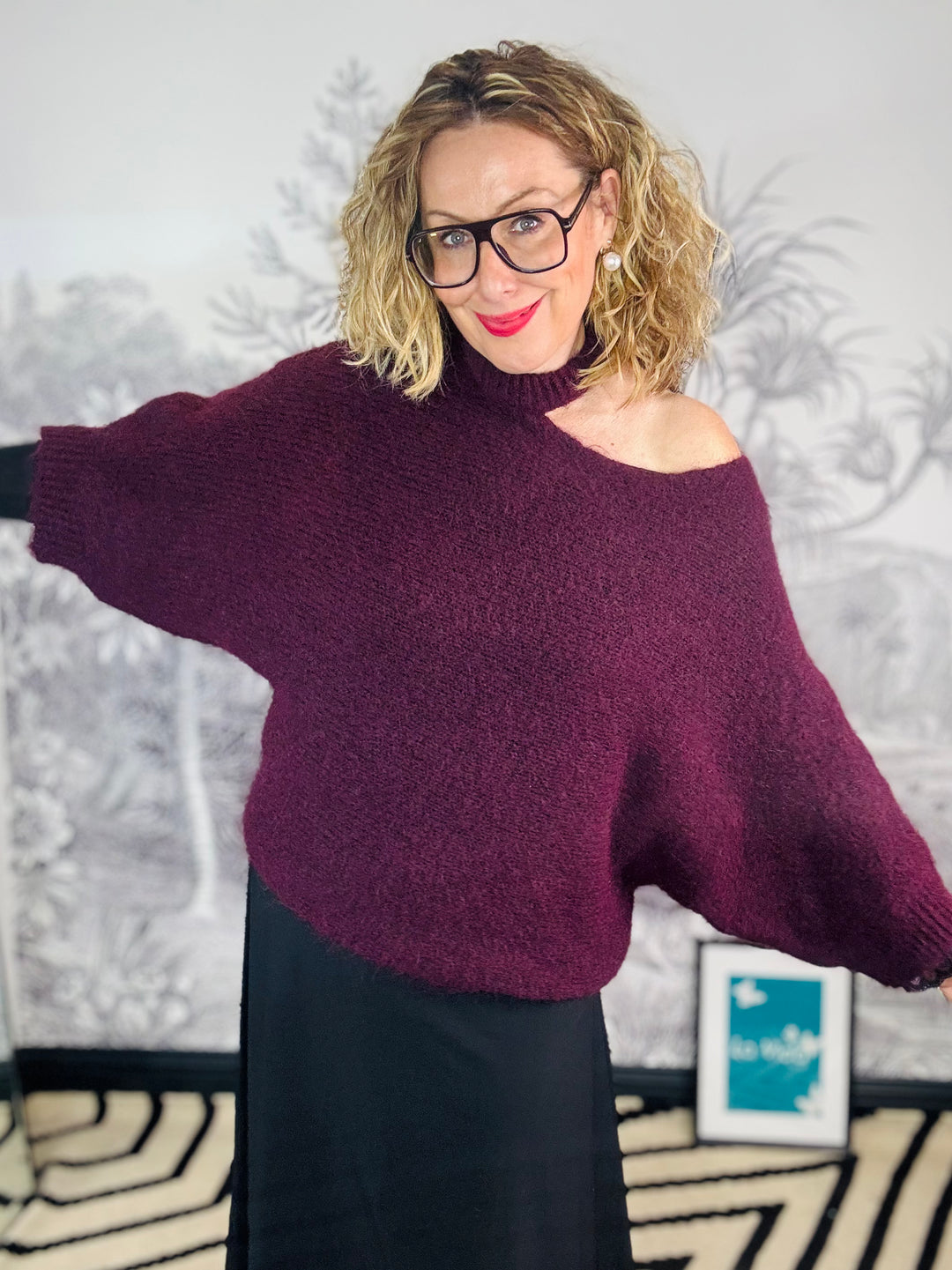 Carrie Cut out soft Knit Jumper