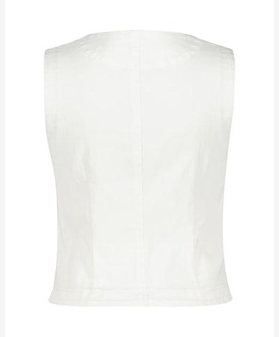 Lisa Cotton Waistcoat in Off-White