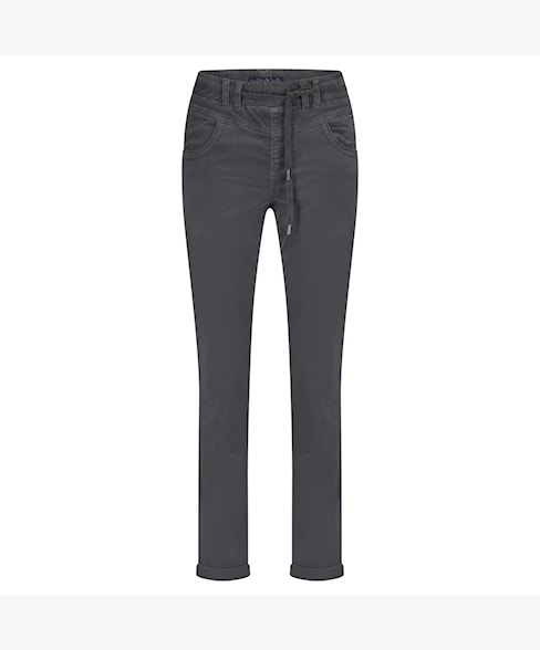 Tessy Velvet Jeans in Lava Grey