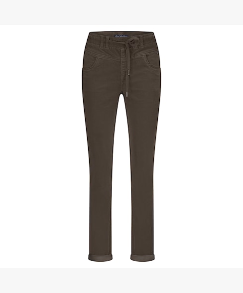 Tessy Velvet Jeans in Earth Brown