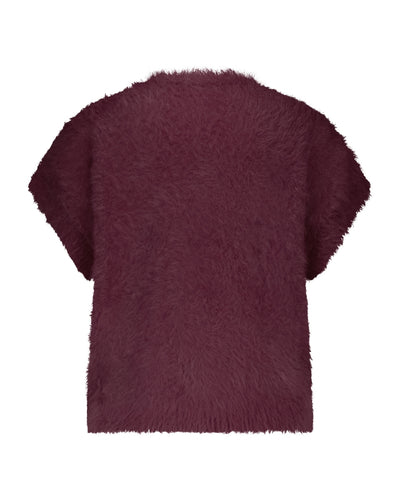Zena Sleeveless Fuzzy Cardigan