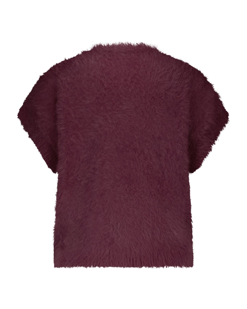 Zena Sleeveless Fuzzy Cardigan