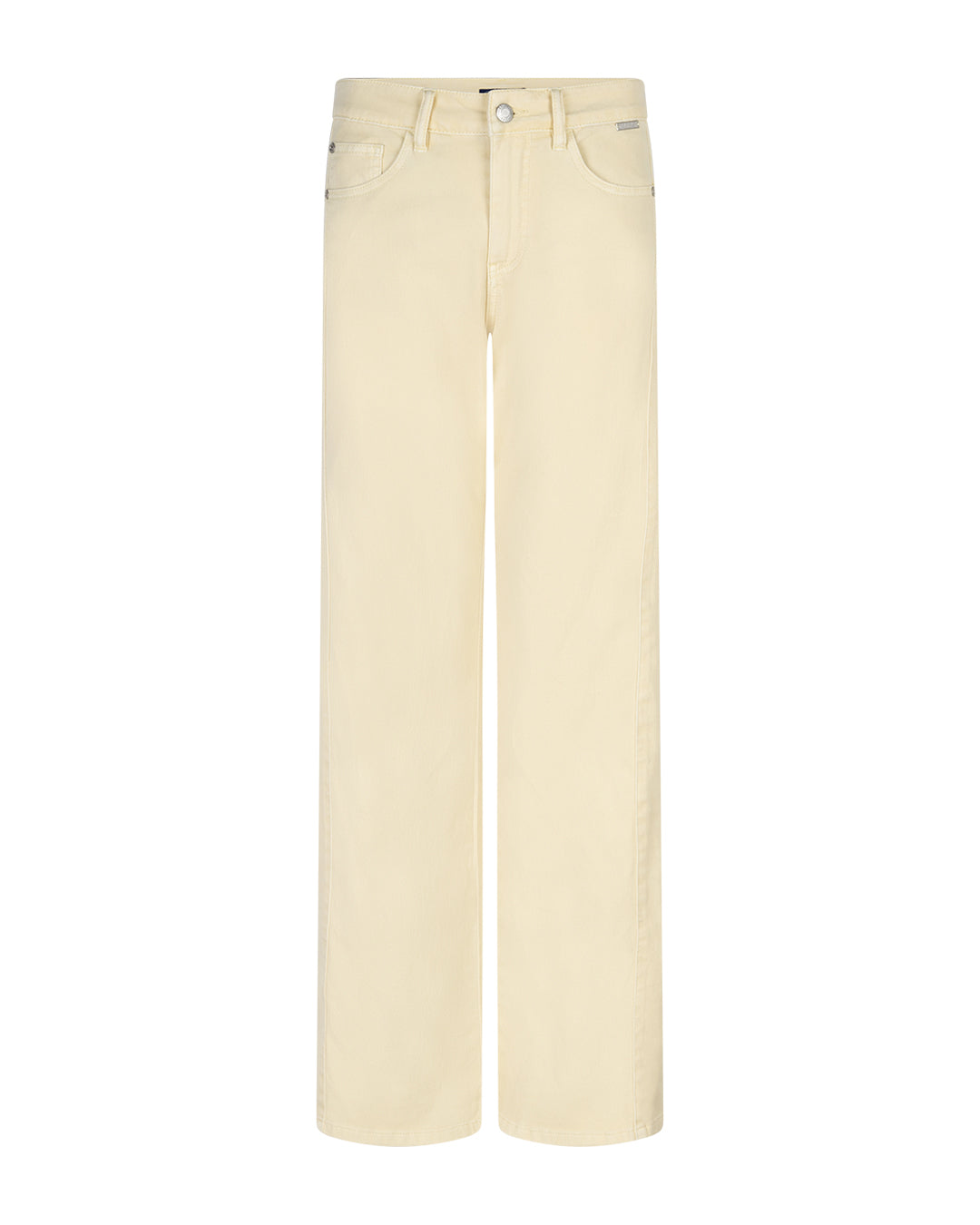 Claudette Slanted Seams Twill L31 in Butter Yellow