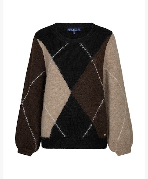 Argyle sweater knit
