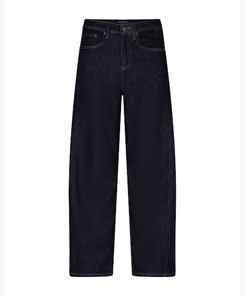 Cayla Dark Blue Denim Barrel Jeans