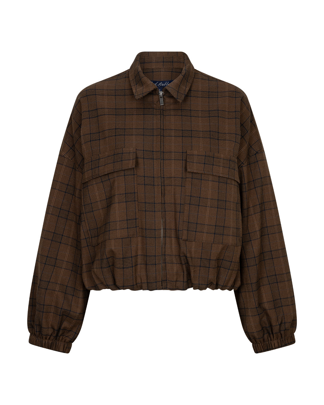 Avy Check Zip Up Bomber Jacket