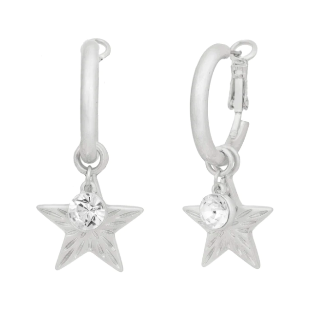 Starburst Interchangeable Hoop Earrings