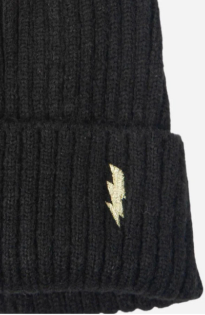 Embroidered Bolt Bobble Hat