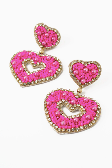 Sparkle Heart Earrings