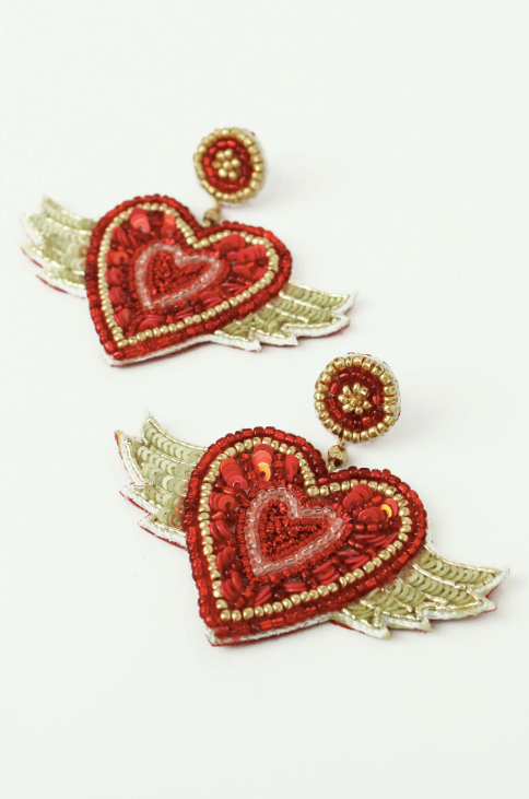 Flying Heart Earrings