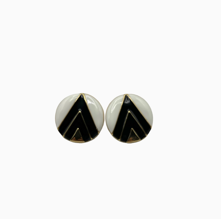 Retro Monochrome Earrings