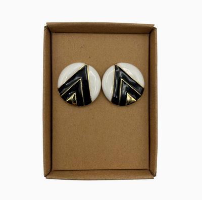 Retro Monochrome Earrings