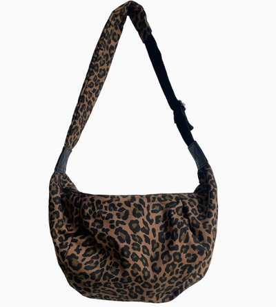 Large Leopard Sling Bag