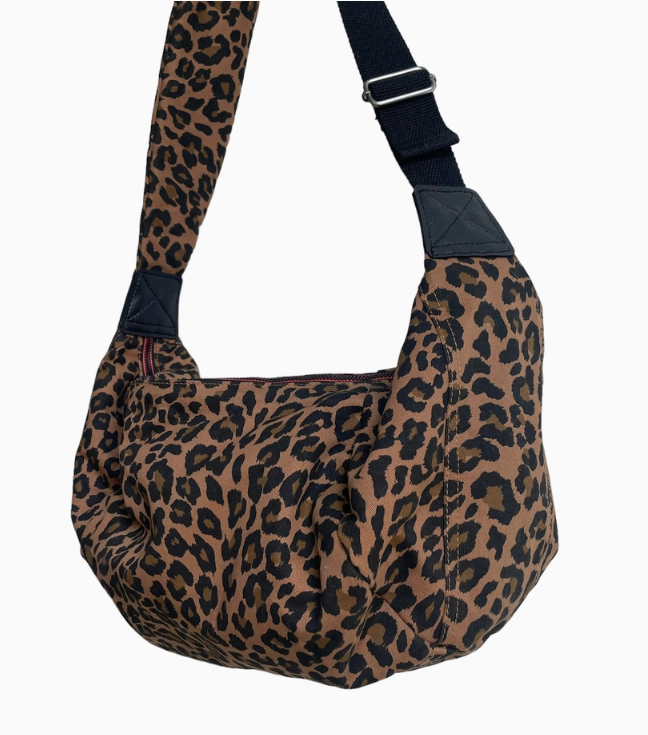 Large Leopard Sling Bag