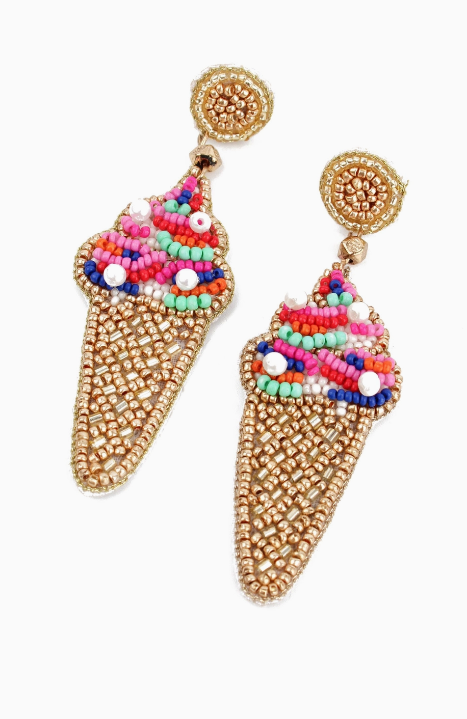 Multicoloured Sprinkle Ice Cream Earrings