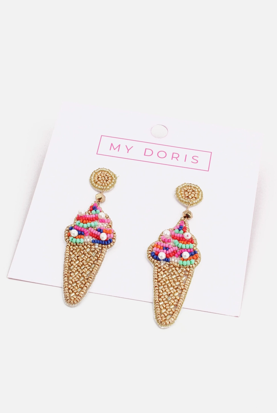 Multicoloured Sprinkle Ice Cream Earrings