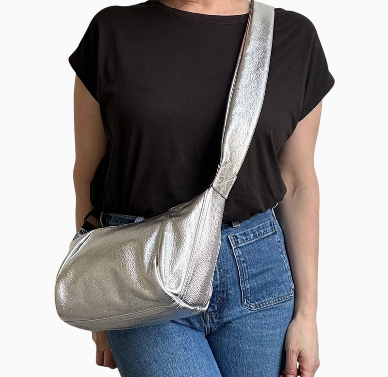 Brixton Leather Crossbody Sling Bag