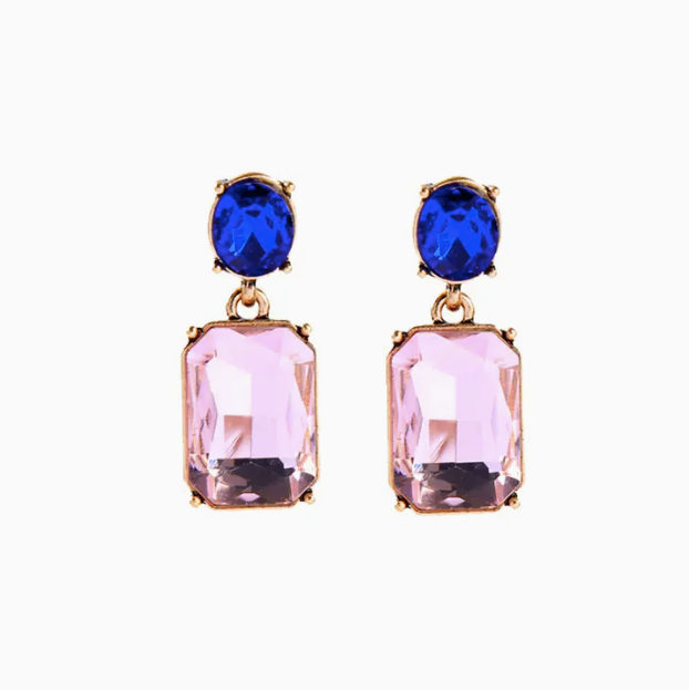 Best Selling Oval Twin Gem Earrings