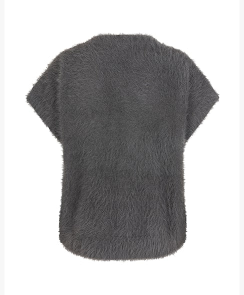 Zena Sleeveless Fuzzy Cardigan
