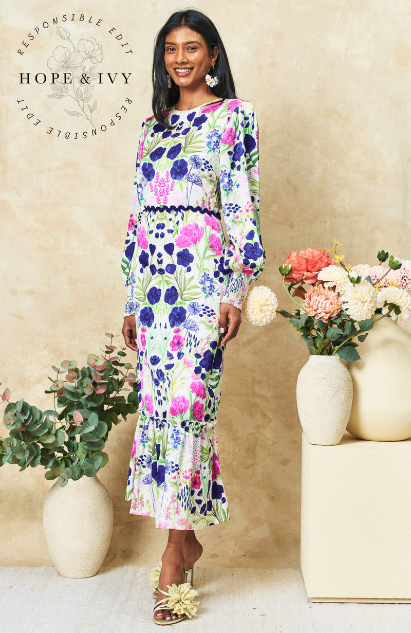 Caroline Maxi Dress with Back Bow Tie