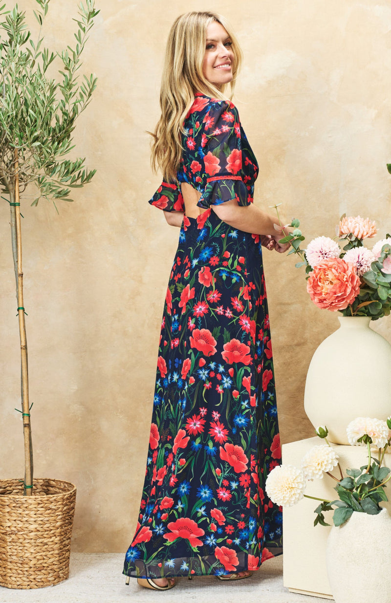 Suri Frill Sleeve Maxi Dress