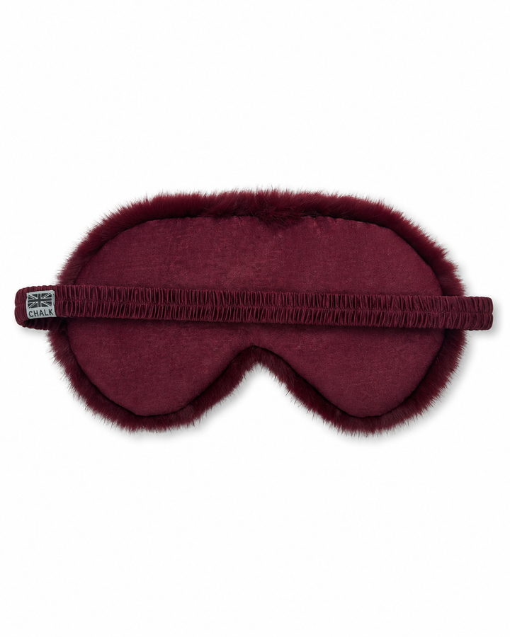 Joe Eye Mask | Faux Fur | Merlot