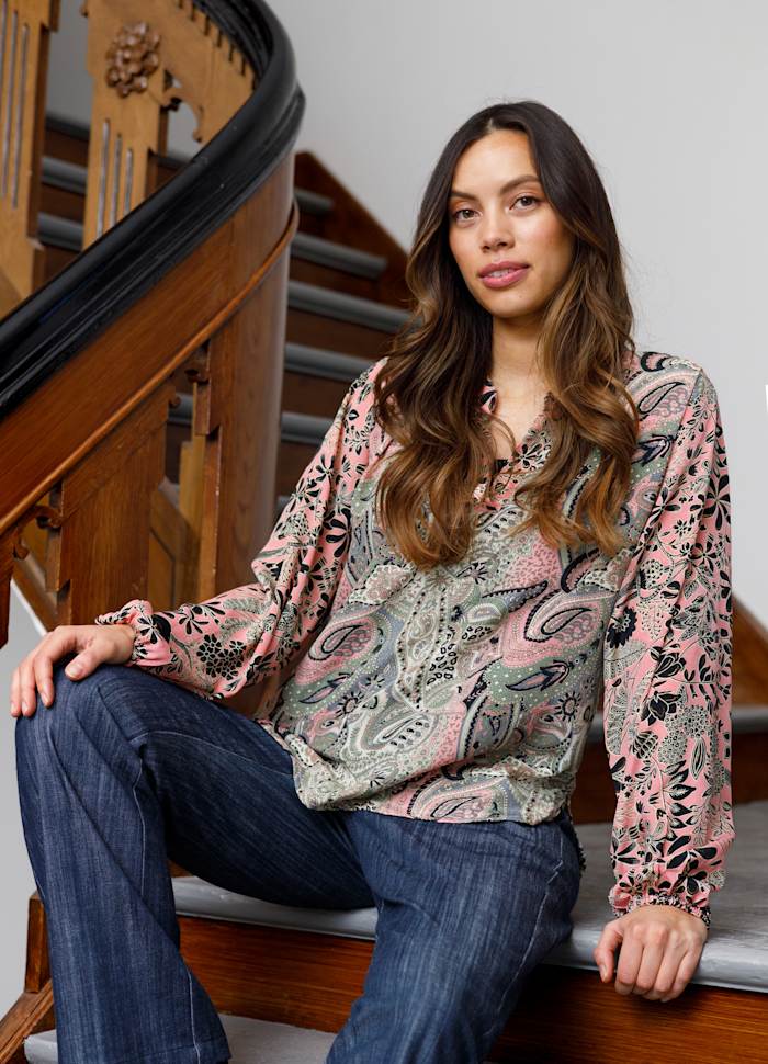 Luna Blouse in Cashmere Mix