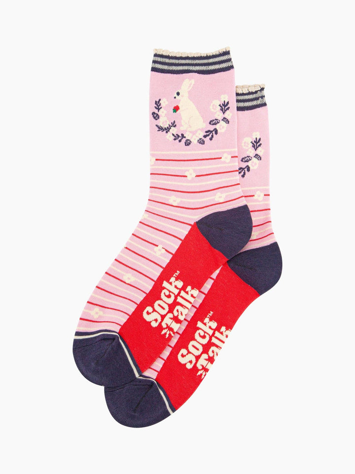 Pink Bunny Wreath Women&