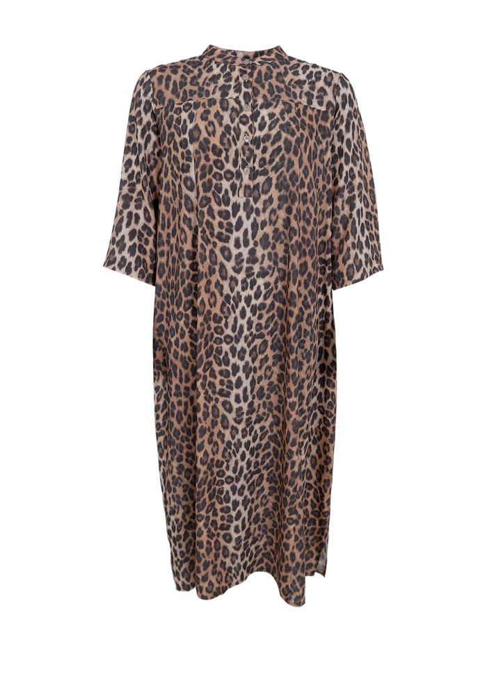 Kenna Animal Shirt Dress