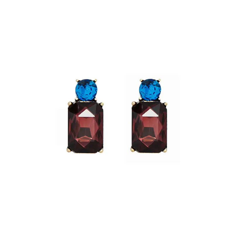 Mini Gem Stud Earrings