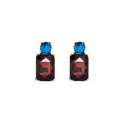 Mini Gem Stud Earrings