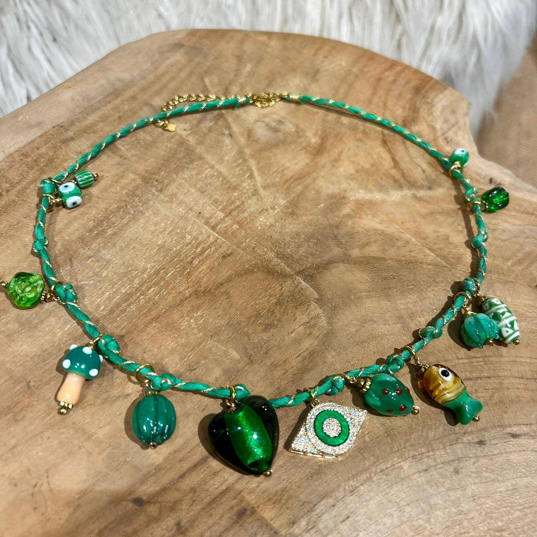 Silk Necklace: 8