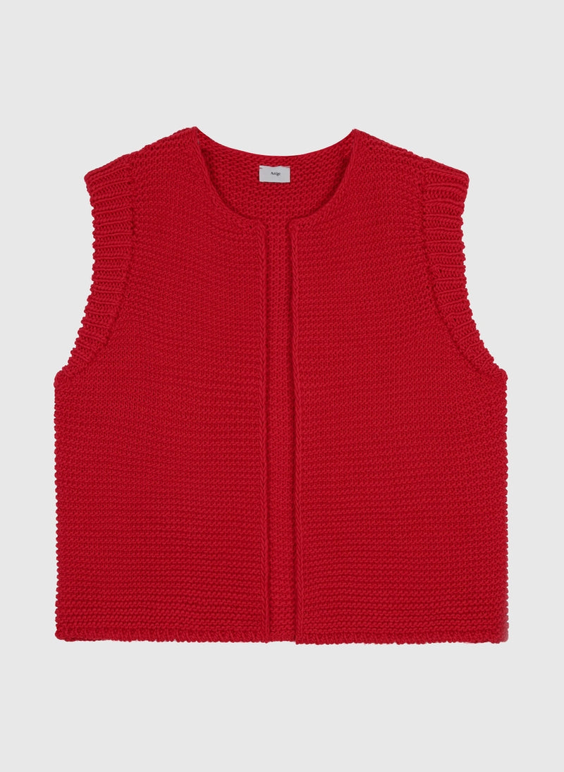 Legringou Sleeveless Open Cardigan