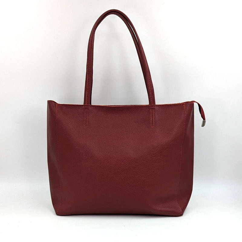 Leather Tote Bag with Internal Pouch