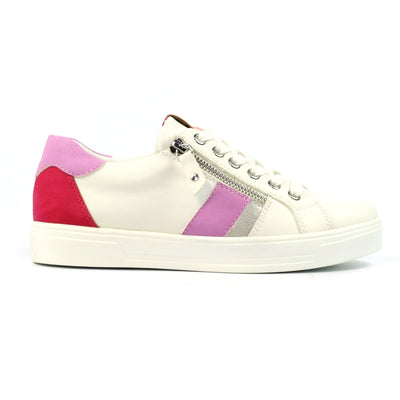 Angelica Pink Zip Trainers