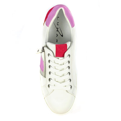 Angelica Pink Zip Trainers