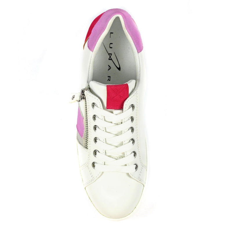 Angelica Pink Zip Trainers