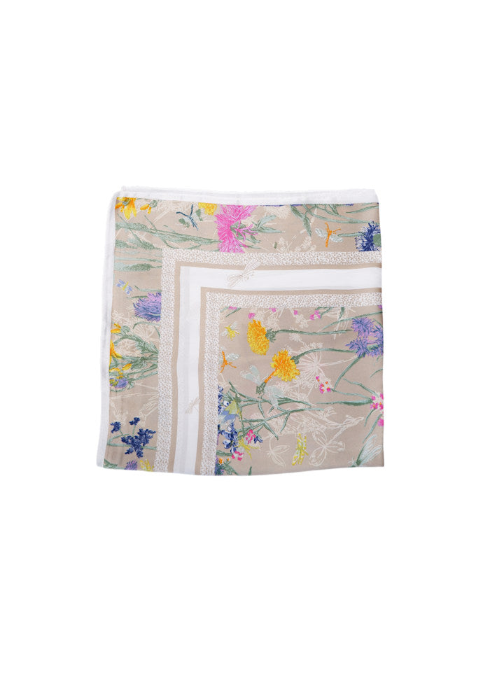 Florencia Square Neck Scarf in Spring Floral