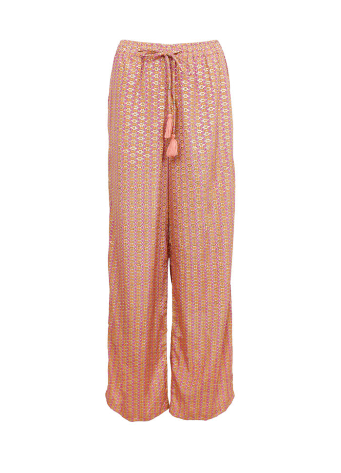 Luna Straight Leg Trousers in Pink Diamond