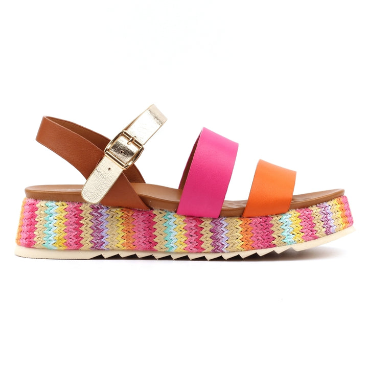 Berkley Orange Sandal Platform Shoe