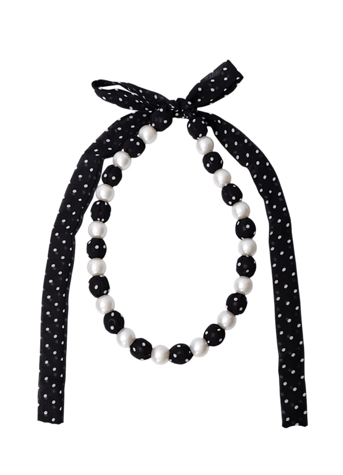 Posy Tied Polka Dot Necklace