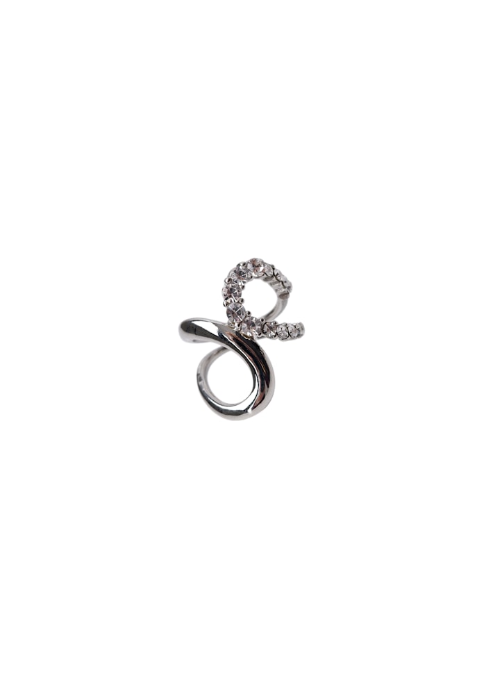 Beau Wave Sparkle Scarf Ring