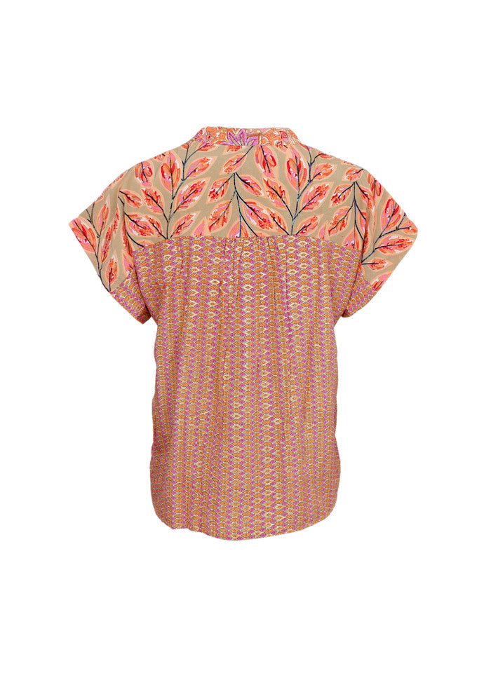 Andrea Blouse in Pacifique Orange