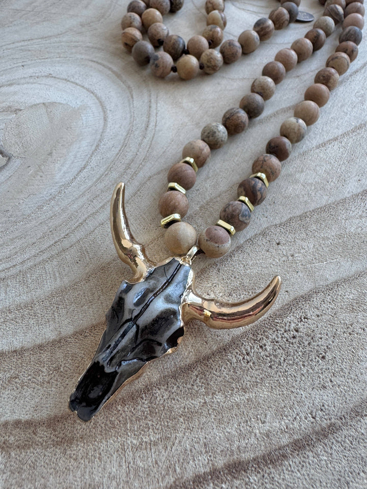 The Brown Wildhorn Necklace