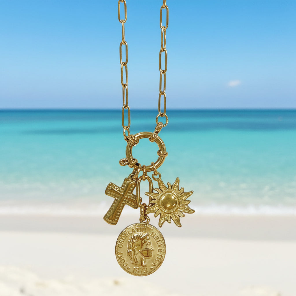 Good fortune charm necklace