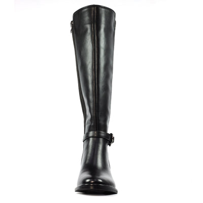 Corby Black Long Boots