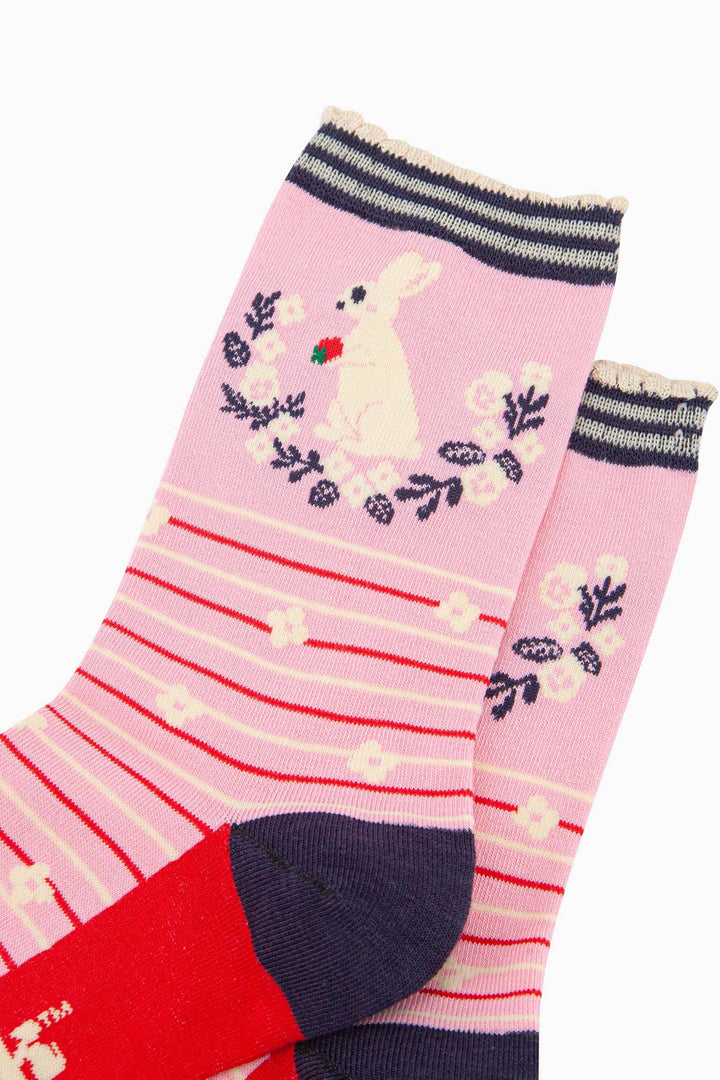 Pink Bunny Wreath Women&