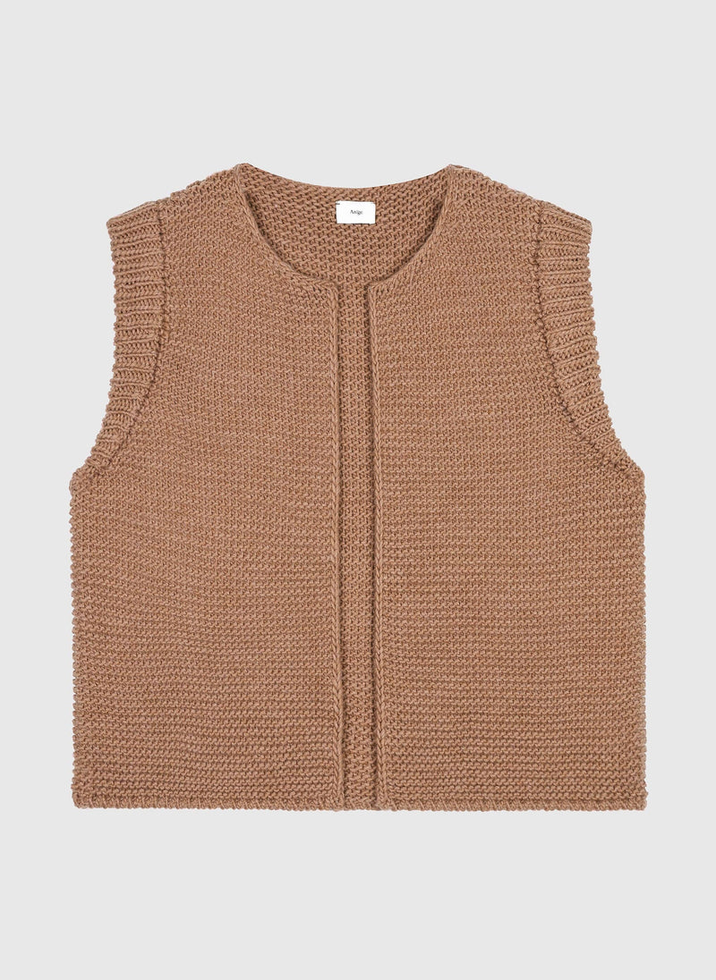 Legringou Sleeveless Open Cardigan