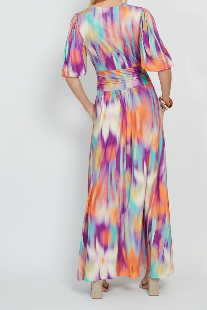 Deborah Maxi Dress in Floral Daze Print